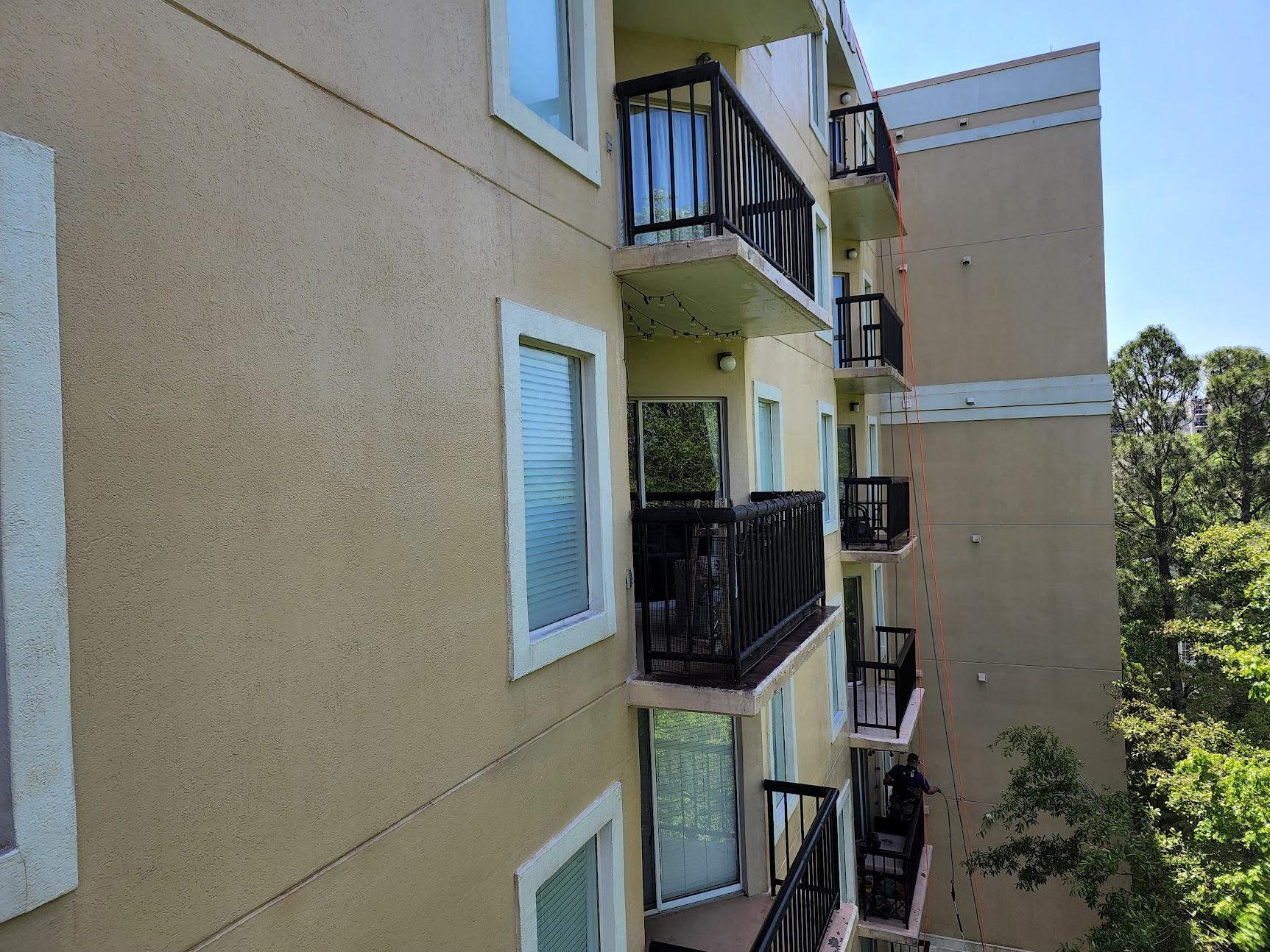 After - Apartment complex pressure washing